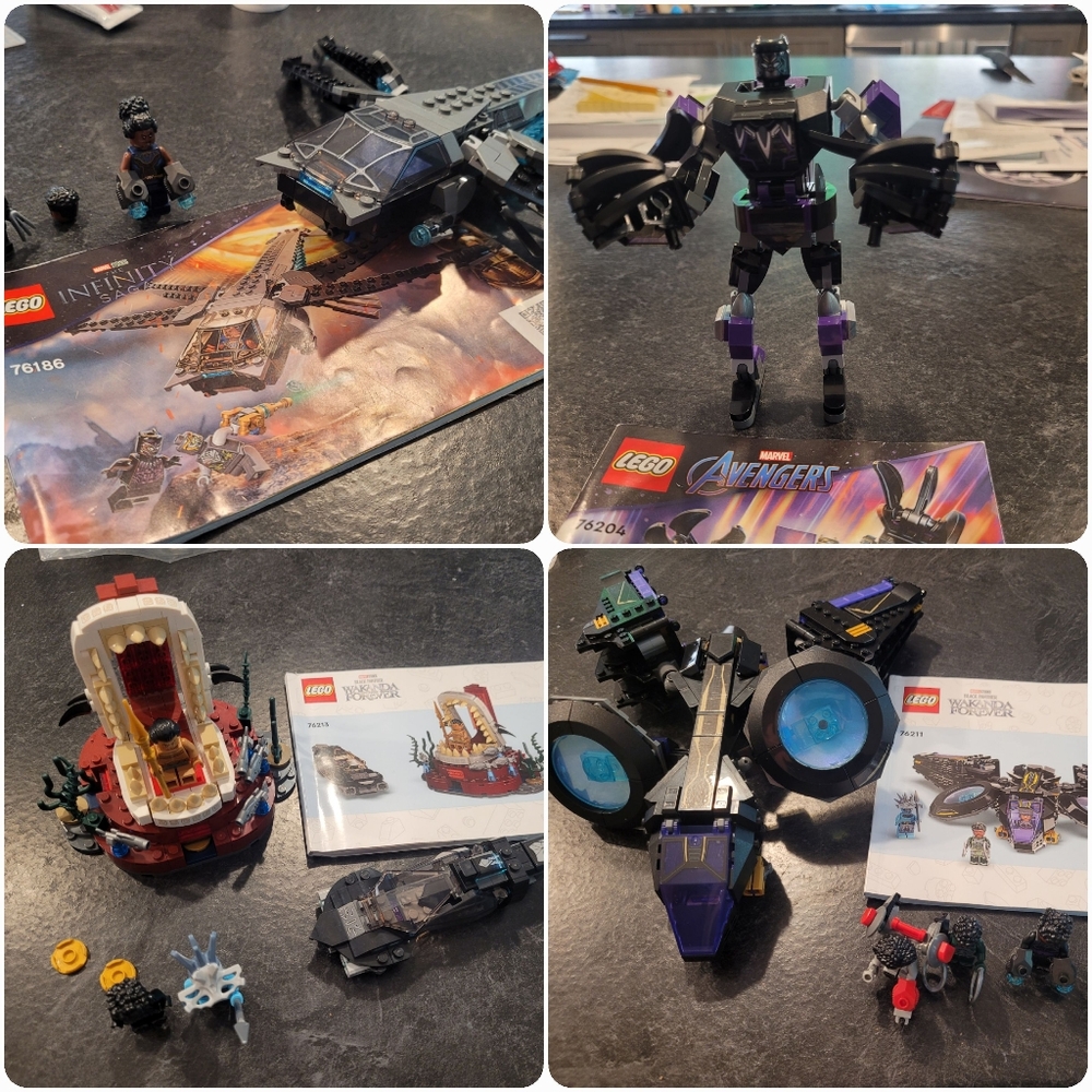 Large Lego Lot - 9 Sets Total (Marvel, Star Wars)